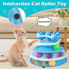 UPSKY Cat Toy Roller 4-Level Turntable Cat Toy Balls - Image 6