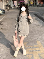 Womens Y2K Zip Up Cute Graphic Hoodies Cat Ears Casual Cartoon Harajuku Kawaii - Image 2