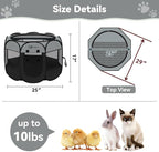 Dark Grey Dog Cat Playpen, Puppy Pet Playpen, Small Dogs Tent Crates Cage - Image 7