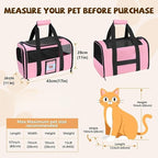 Soft Cat Carrier for Pets Up to 25 lbs, Cat Pet Travel Bag - Image 4