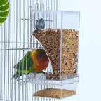Hamiledyi No Mess Bird Cage Feeder 2Pack Automatic Parrot Seed Feeders - Image 2