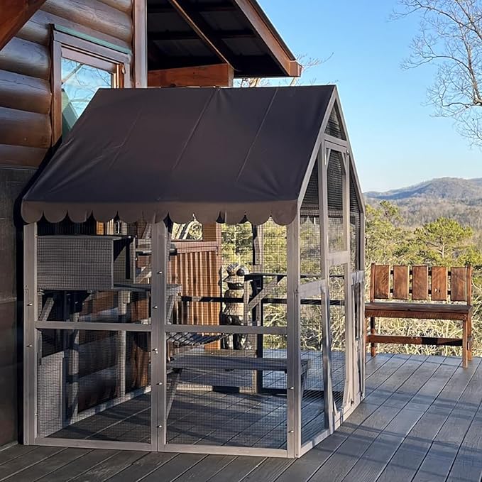 Aivituvin Cat House Outdoor Catio Kitty Enclosure by Aivituvin
