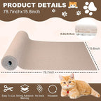 Cat Scratch Furniture Protector, 78.7"x15.8" Cat Scratching Mat, Trimmable - Image 2