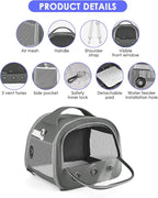 Bissap Guinea Pig Carrier Bag, Portable Small Animal Carrier Pouch - Image 2