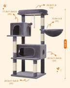 Taoqimiao Cat Tree, 49-Inch Cat Tower - Image 2