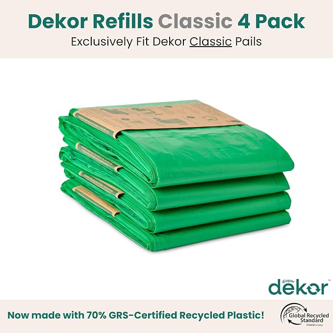 Diaper Dekor CLASSIC Diaper Pail Refills, Exclusive End-of-Liner Marking - Image 3