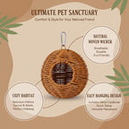 Parakeet Nest Bird Cage Accessories, Chew-Proof Steel Frame & Washable Small - Image 7