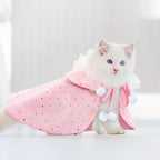 KOUPA Pet Wedding Costume for Cat Small Dogs, Sparkly Cat Clothes Tulle Cloak - Image 9
