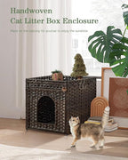 Cat Litter Box Enclosure Furniture, Hidden Litter Box - Image 6