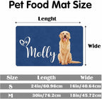 Personalized Dog Cat Mat with Name Photo Custom Placemat Feeding Mats - Image 2