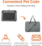 Amazon Basics Portable Folding Soft Dog Crate, Collapsible Travel Kennel - Image 3