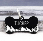 Ultra Joys Personalized Stainless Steel Bone Pet ID Tags - Image 2
