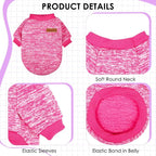 3 Pack Dog Sweaters for Small Dogs Girl Boy Winter Fleece Clothes Warm Soft Dog - Image 3