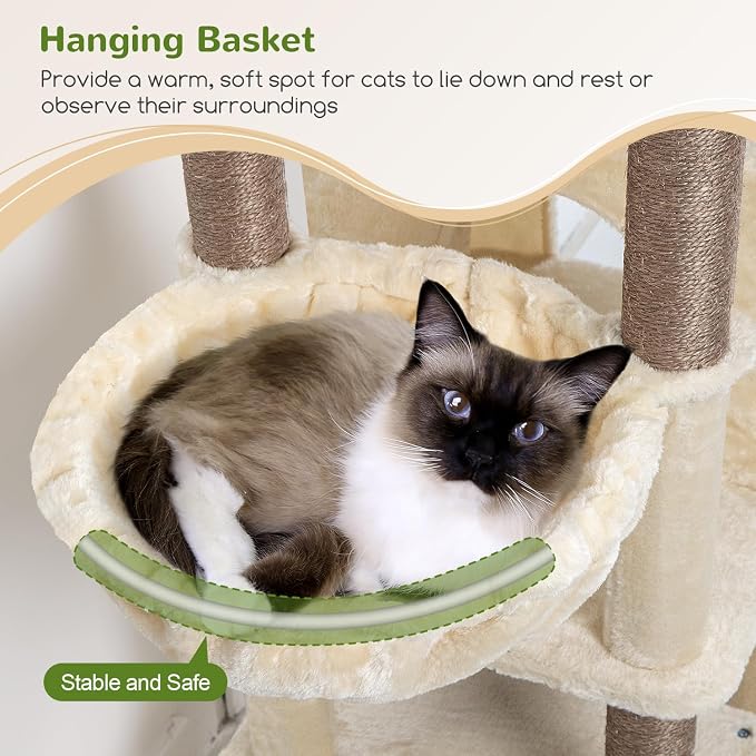 Globlazer Cat Tree Tall, 71 inches Cat Tower - Image 4