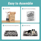 Self Warming Dog Bed for Large Size Dog, Faux Fur Orthopedic Puppy Sofa - Image 5