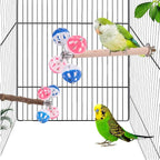 Bird Stand Perch Toy with Rotating Balls, Parakeet Stand Perch Toy - Image 6
