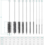CiaraQ Bottle Cleaning Brushes, 8 Inch Nylon Tube Brush Set, Cleaner - Image 3