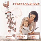 Chicken Wind Chimes for Outside, Chicken Gifts for Women/Men/Sympathy/Memorial - Image 3