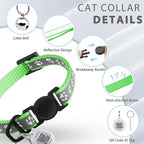Cat Collar Breakaway with QR Code Name Tag, Reflective Kitten Collars with Bell - Image 7