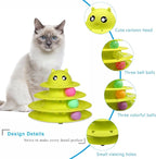 UPSKY Cat Toy Roller 3-Level Turntable Cat Toy Balls - Image 4