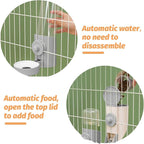 Yummy Sam Hanging Cage Automatic Small Pet Food Bowl Water Bottle Dispenser - Image 5