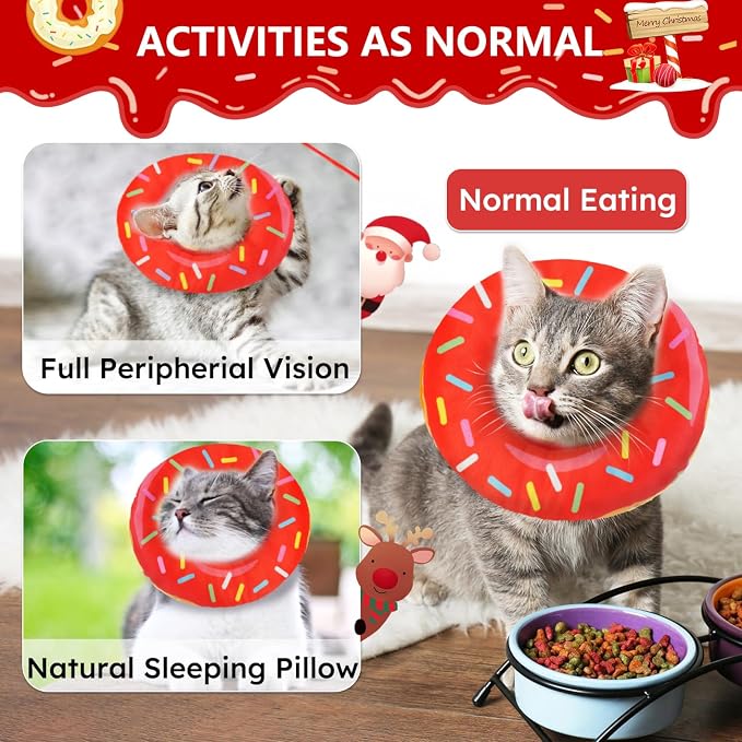 Cat Cone Collar Soft, Cat Recovery Collar - Image 3