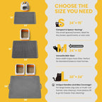Cat Litter Mat-30"X24" Jumbo Litter Trapping Mat EVA Honeycomb, Urine & - Image 3