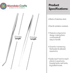 Mandala Crafts 15 Inches Silver Stainless Steel Straight and Curved Aquarium - Image 3