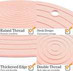 Ptlom Pet Food Mat for Dog and Cat Placemat 2 Pcs, Mat for Prevent Food and - Image 4