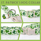 Unique style paws St. Patrick's Day Dog Collar Plastic Buckle Collar - Image 3