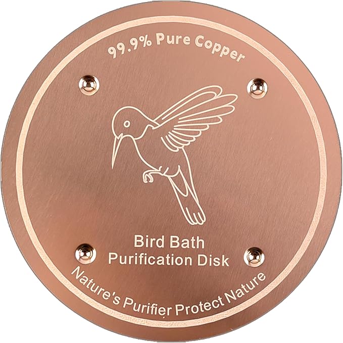 1 Pcs Copper Disc for Bird Bath | 99.99% Pure Copper Plate & Birdbath Disk | by Unknown