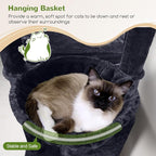 Globlazer Cat Tree Tower, 76-Inch Extra Tall Multi-Level Cat Furniture - Image 5