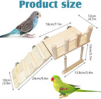 Hamiledyi 13Pcs Parrot Swing Chew Toys Bird Perches Platform - Image 2