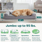Furhaven Orthopedic Dog Bed for Large Dogs w/ Removable Bolsters & Washable - Image 3