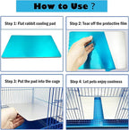 KABASI Rabbit Cooling Pad, Hamster Cool Plate Ice Bed, Pet Cooling Mat - Image 4