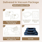 EHEYCIGA Orthopedic Dog Beds for Large Dogs, Waterproof Memory Foam Large Dog - Image 6