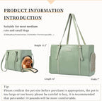Fashion Dog Purse Pet Carrier Leather Bag - Image 2
