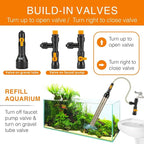 hygger Bucket-Free Aquarium Water Change Kit Fish Tank Auto Siphon Pump Gravel - Image 4