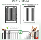 Dog Playpen Dog Fence Outdoor for Yard 47" H - Image 4
