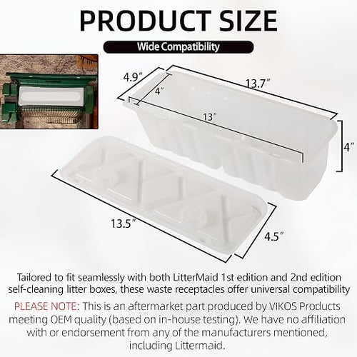 20-Pack Litter Box Waste Receptacles Compatible - Image 2