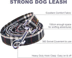 Yizepet Dog Collar and Leash Set-Plaid Puppy Collar - Image 3