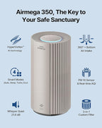COWAY Air Purifier for Large Room Whole Home Up to 2, 640 ft², HEPA Filter for - Image 2