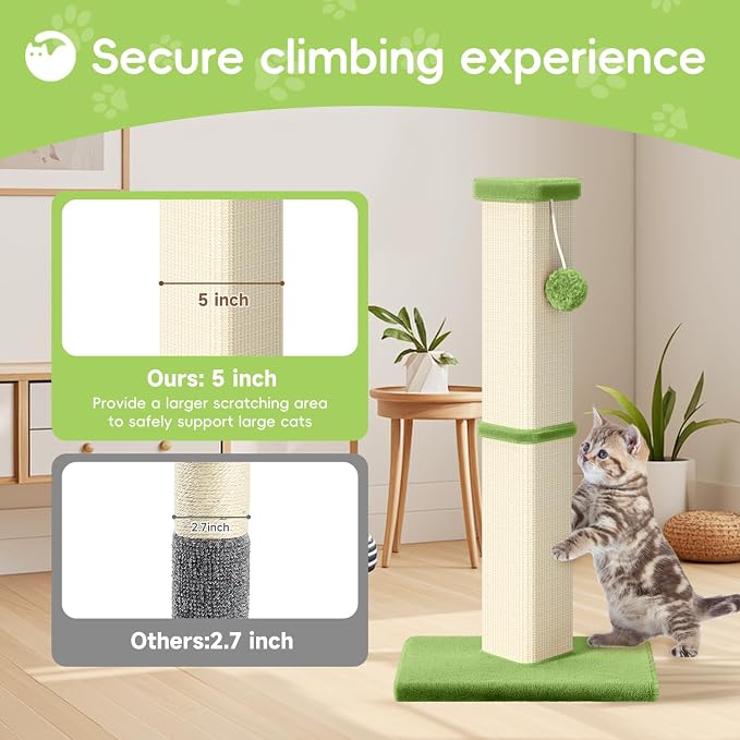 Cat Scratching Post, 32 Inch Tall Scratching Post - Image 4