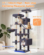Taoqimiao Cat Tree 71-Inch, Cat Tower - Image 8