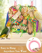 ERKOON Bird Toys, Parrot Toys Foraging Swing Mat Parrot Cage Hanging Toys Birds - Image 5