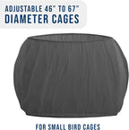 Universal Bird Cage Seed Catcher Universal Mesh Skirt Cover Stretchy Small - Image 3