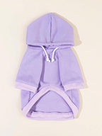 QWINEE Basic Dog Hoodie Sweatshirt Puppy Sweater Warm Cat Costumes Pet Clothes - Image 4