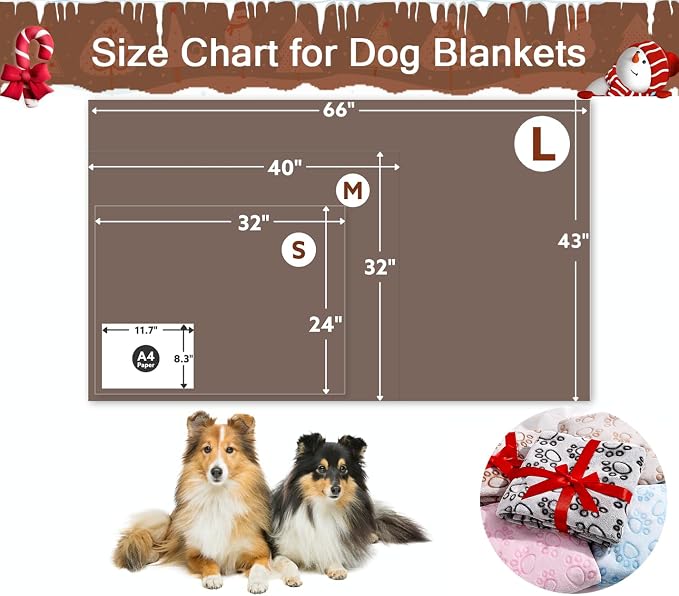 Stuffed Brown Soft Dog Blanket for French Bulldog Gifts, 32x40 inches, Premium - Image 4