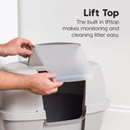 IRIS USA Corner Cat Litter Box Enclosed - Image 4