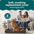 FurHaven Replacement Dog Bed Cover, Contour Luxe Lounger Design, Soft & - Image 2